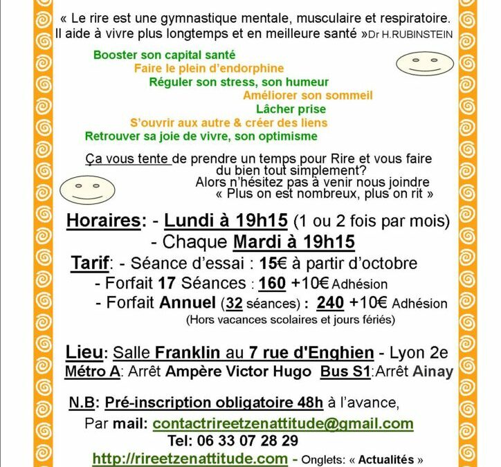Yoga du Rire à Lyon 2